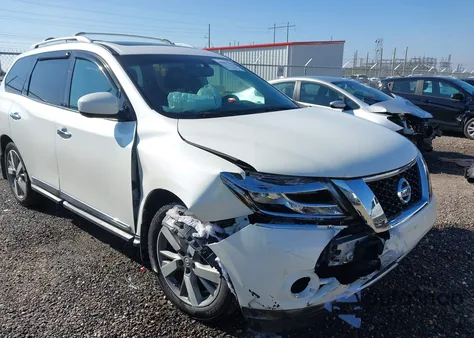 2016 Nissan Pathfinder Platinum из США, поврежденный, VIN 5N1AR2MN3GC603640